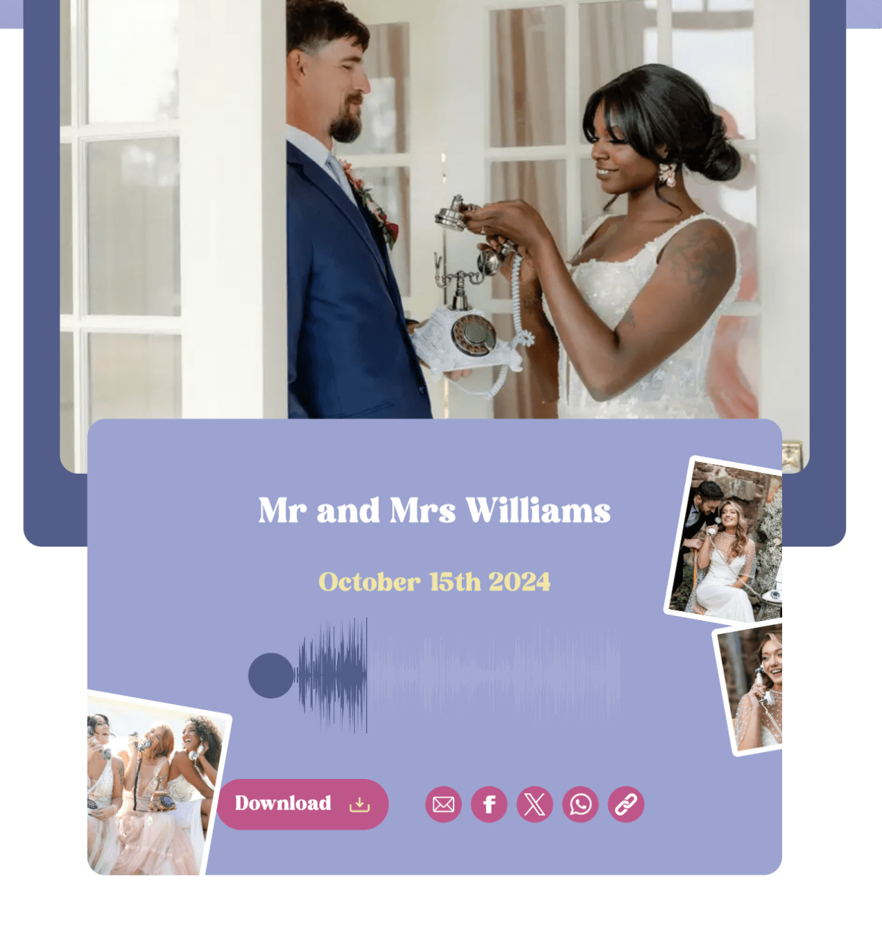 audio guestbook online download page