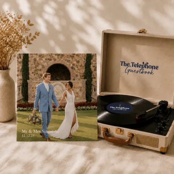 Personalised Telephone Guestbook vinyl keepsake